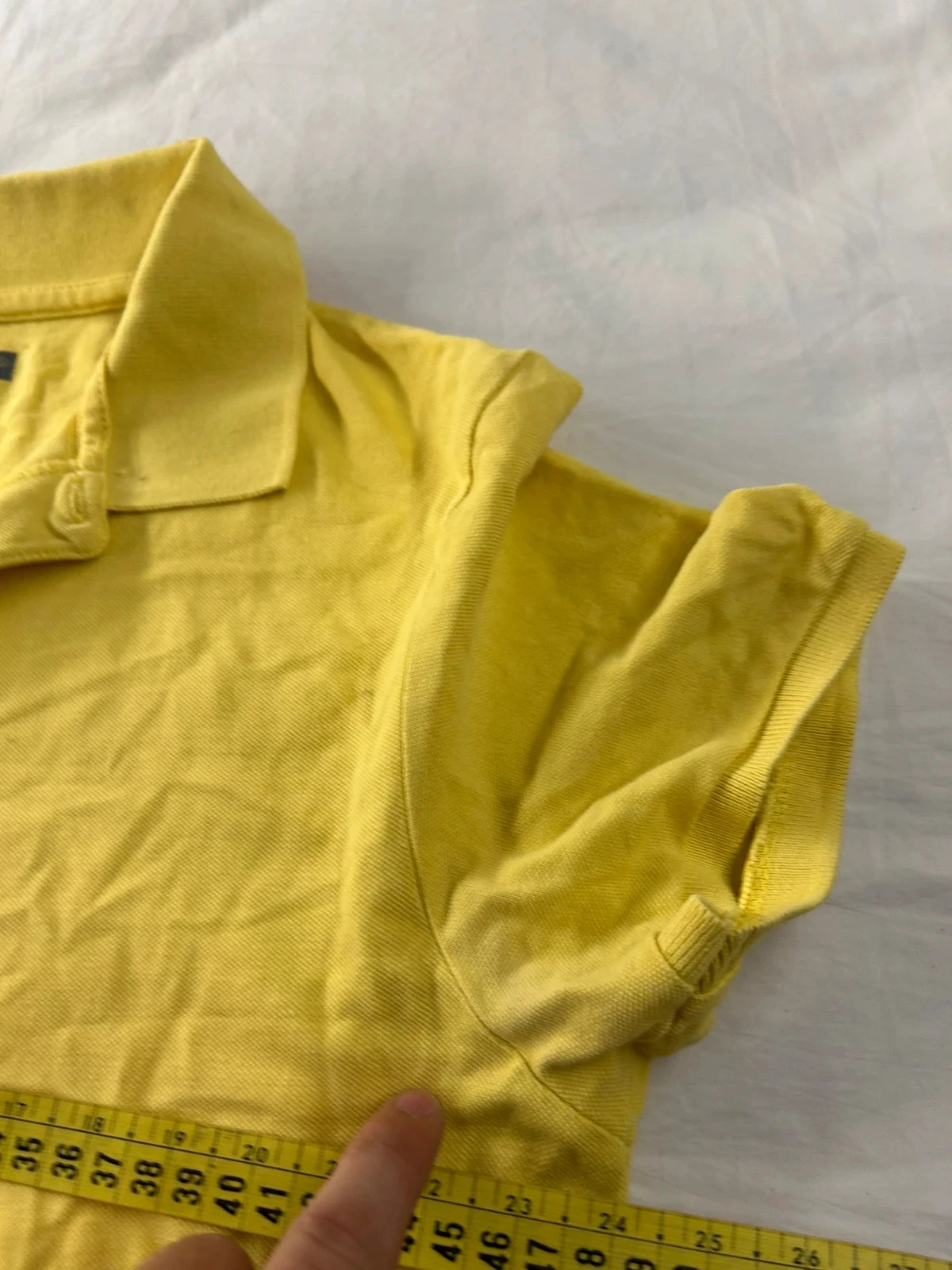 Yellow polo in extenso size M – photo 8